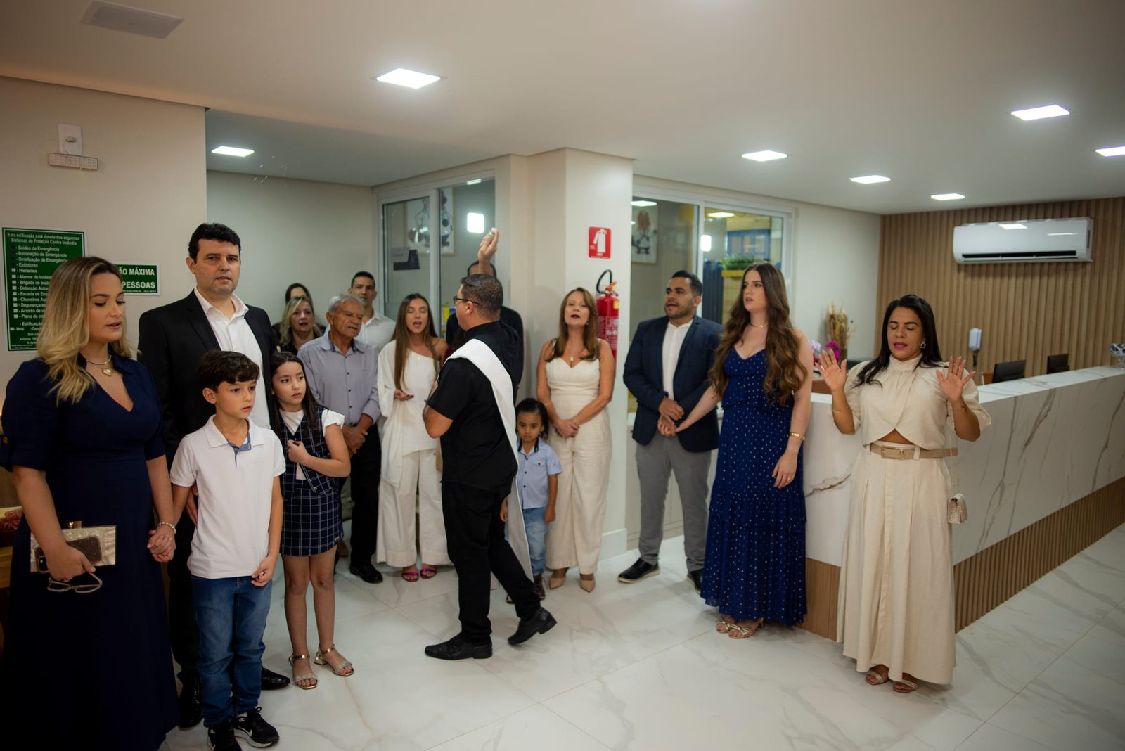 Bênção na inauguração